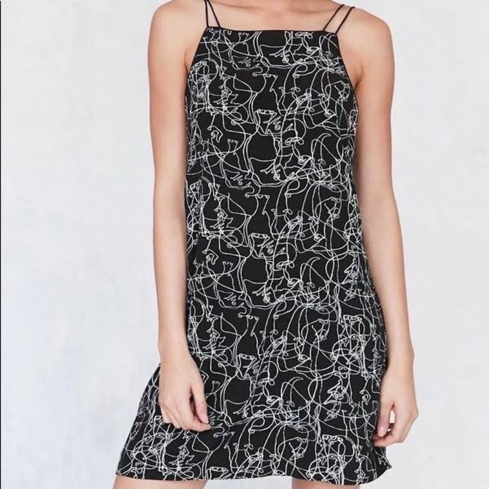 Urban Outfitters Black and White Elephant Dress